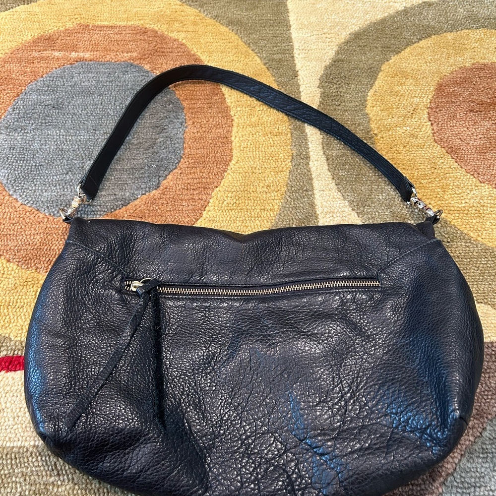 Foley + Corinna FC Lady Tote Bag Black Leather Convertible Purse - Picture 4 of 4
